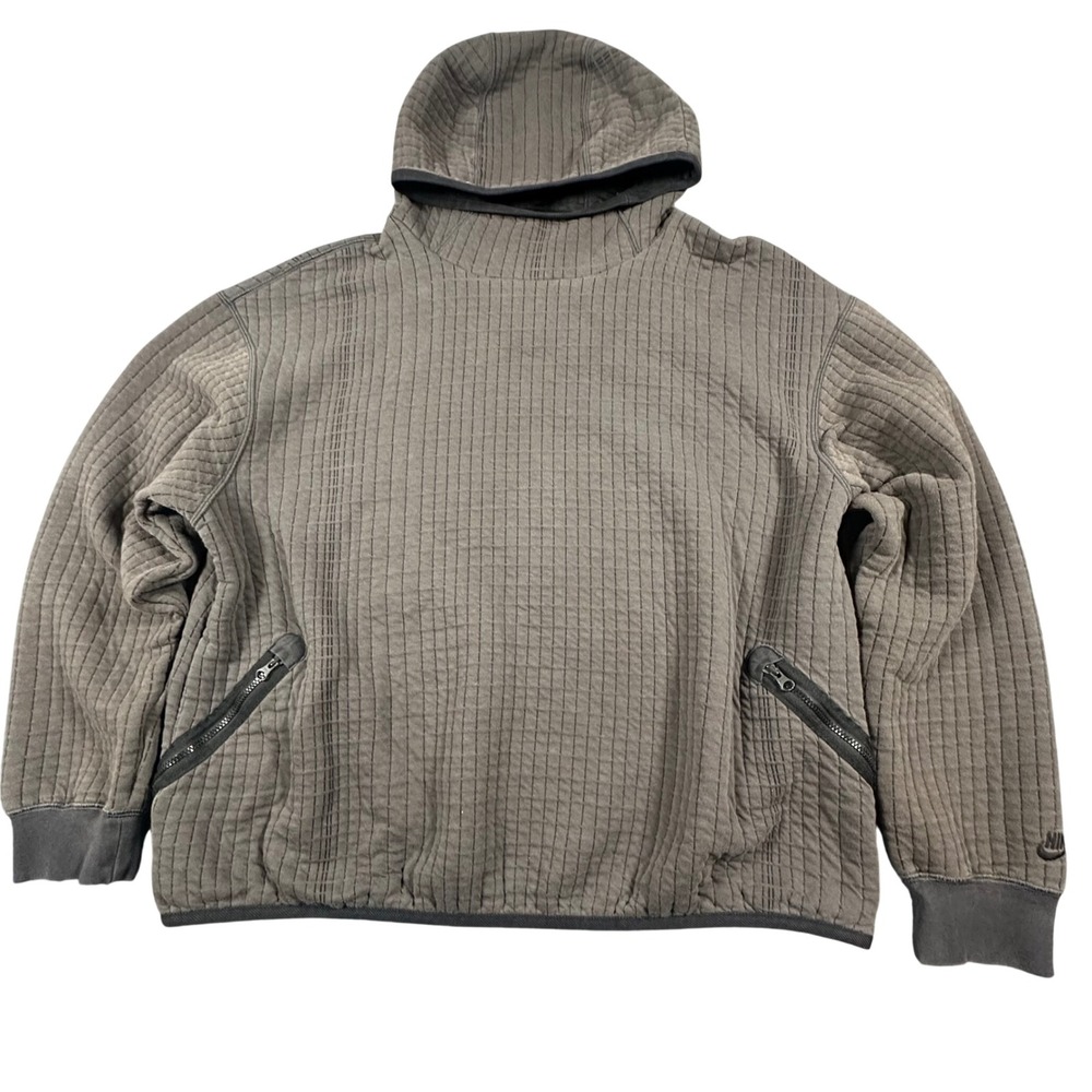 Nike Men's Small Therma-FIT ADV Tech Pack Pullover Sweatshirt Jacket‎ Gray